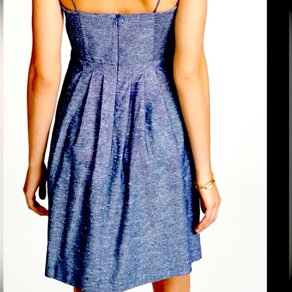 Madewell Chambray Tie Front Cutout Cami Dress Size 4 - Picture 2 of 14